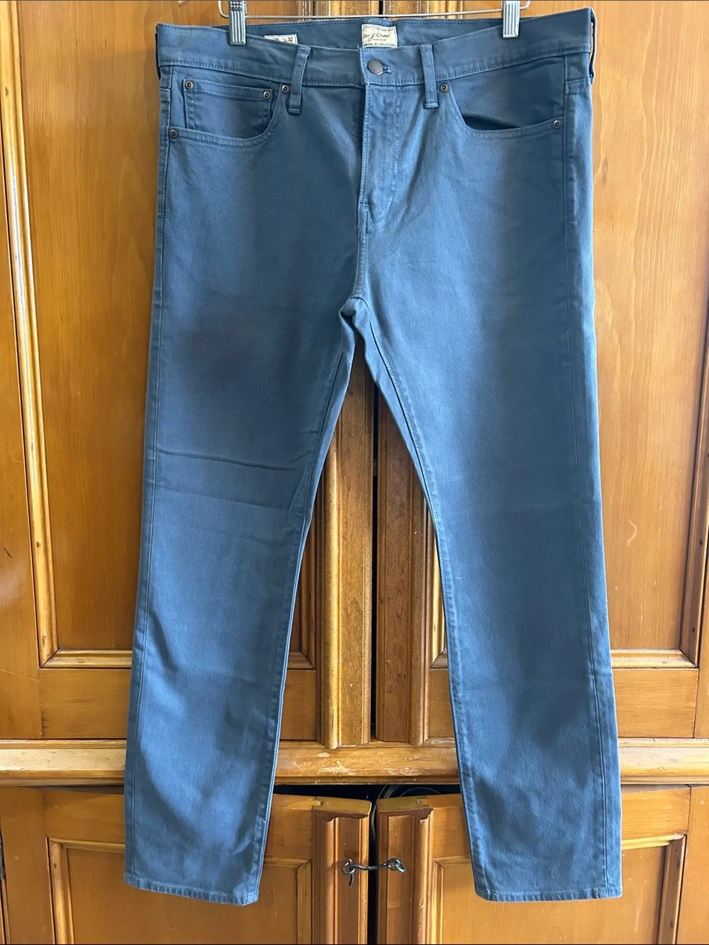 J. Crew Slim Straight Jeans in Slate Blue